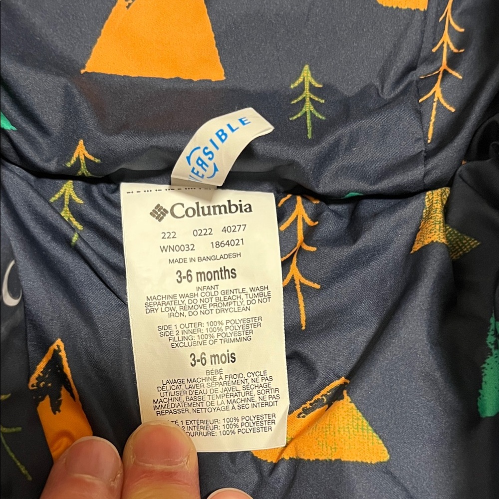 Columbia | Reversible Puffer Snowsuit 3-6M - Picture 6 of 8